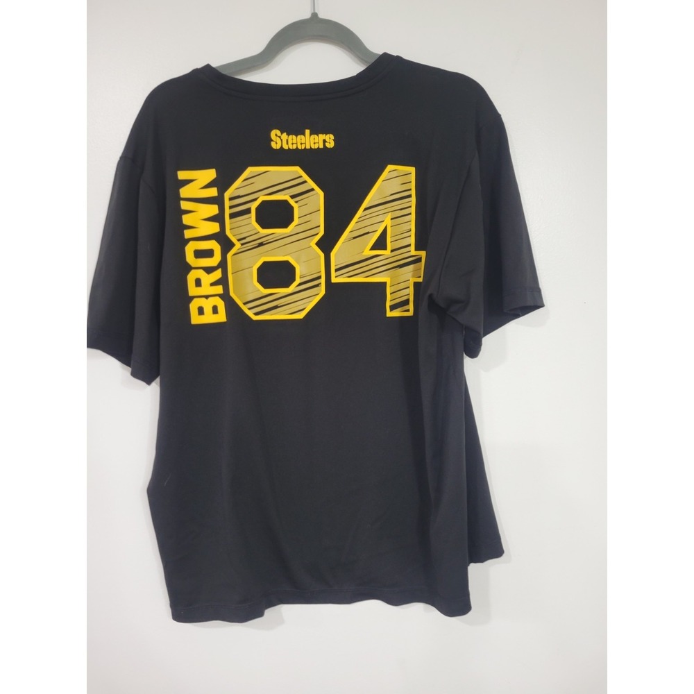 Pittsburgh Steelers NFL 84 Brown Black Yellow‎ Performance Shirt  Large
